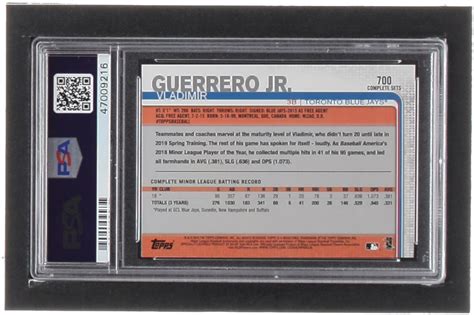 Vladimir Guerrero Jr Topps Base Set Photo Variations D