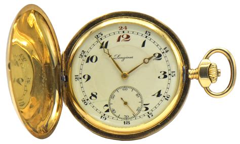 Lot Longines K Gold Hunter Pocket Watch Circa