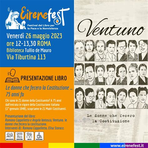 Le Donne Che Fecero La Costituzione 75 Anni Fa Eirenefest