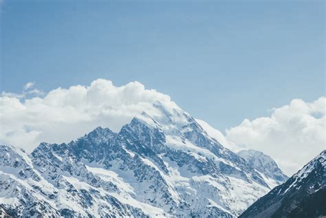 Wallpaper Landscape Mountains Nature Sky Snow Winter Clouds