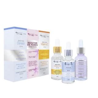 Serum Facial Clareador Vitamina C Redutor De Poros Max Love Kit C