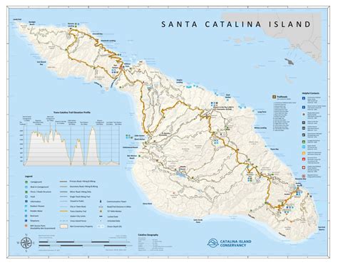 Catalina Island Trail Map By Catalina Island Conservancy Avenza Maps