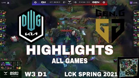 Highlight DK vs GEN All Game LCK Mùa Xuân 2021 LCK Spring 2021