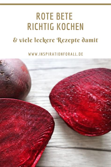 Rote Bete Rezepte das Gemüse richtig kochen lecker zubereiten Rote