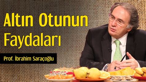 Alt N Otunun Faydalar Prof Brahim Sara O Lu Youtube