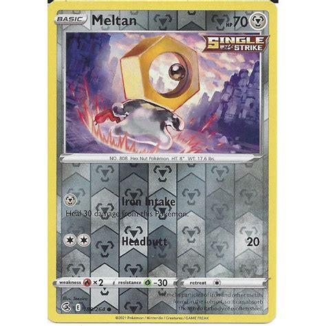 Pokemon Trading Card Game Meltan Common Reverse Holo Card