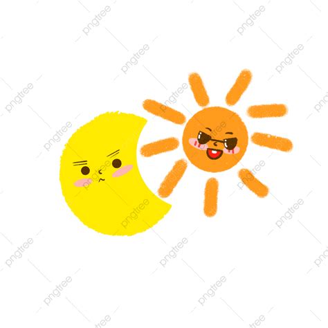 Sun And Moon White Transparent Sun And Moon Holding Hands Png Sun