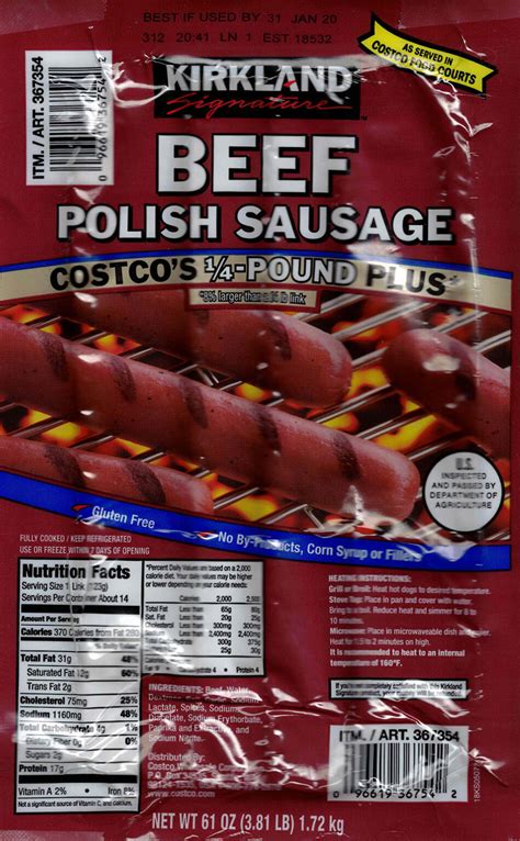 Costco Polish Sausage Bring The Food Court Home Shop Smart