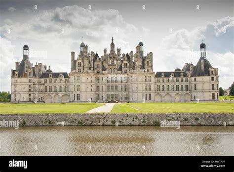 The North Facade Of The Chateau Of Chambord The Biggest One In The