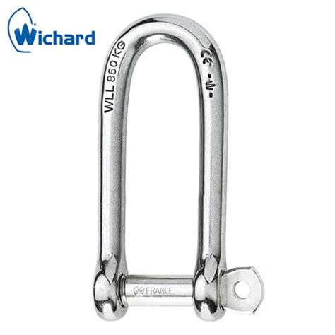 Wichard Long D Shackle Captive Pin Stainless Steel S3i Group