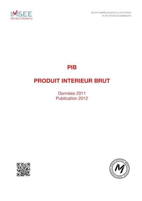 PDF PIB PRODUIT INTERIEUR BRUT TABLEAU 3 PIB En Volume 4 Source