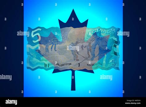 Canadian Bank Notes Stock Photo Alamy