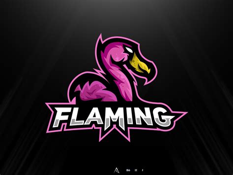 Flamingo mascot logo by Jakub Banasik on Dribbble