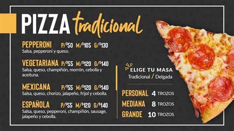 Mangiamos Pizza Men M Xico Ltimas Tarifas