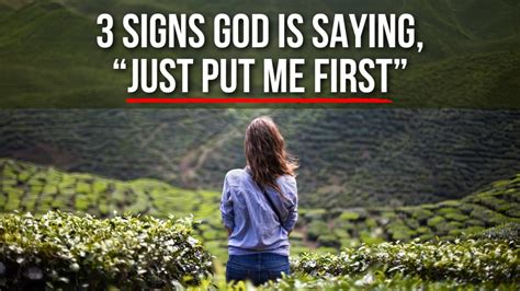 3 Signs God Is Saying “just Put Me First” Agw Ministries