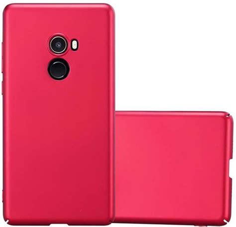 Cadorabo Hoesje Voor Xiaomi Mi MIX 2 In METAAL ROOD Hard Case