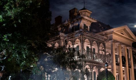 Disneyland Haunted Mansion At Night