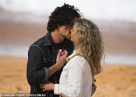 Sam Frost Shares A Steamy Kiss With Co Star Luke Arnold As They Film