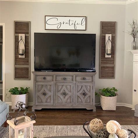 26++ Farmhouse wall decor around tv style | farmhousestyle