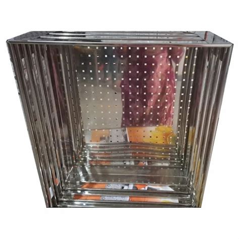 Ss202 Rectangular Stainless Steel Kitchen Pipe Basket Size 21 X 20 X