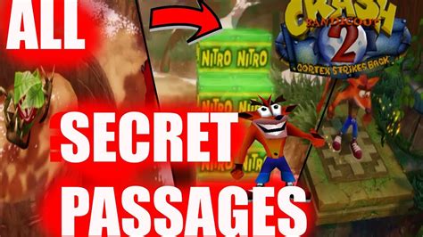 Crash Bandicoot 2 All Secret Passages Youtube