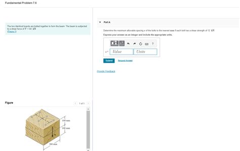 Solved The Two Identical Boards Are Bolted Together To Form Chegg