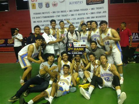 Tim Bola Basket Putera Universitas Gunadarma Meraih Juara Libama Dki