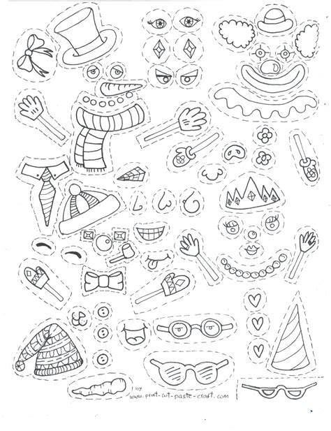 Free Printable Kids Activity: Make a Snowman – Print, Cut, Paste, Craft