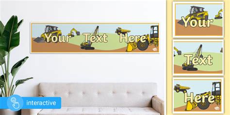 Digger Party Banner Twinkl Party Lehrer Gemacht Twinkl