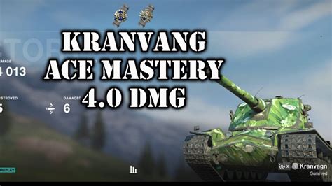 Kranvagn Ace Mastery Dmg Wot Blitz Youtube