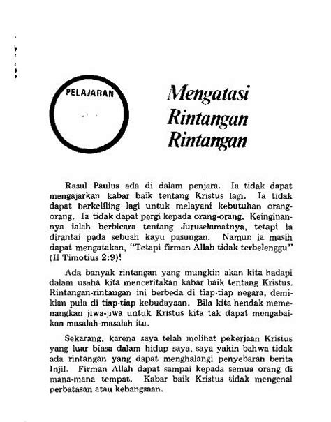 Pdf Mengatasi Rintangan Globalreach Orgindonesian Globalreach Org