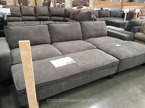 Chaise Sectional Sofa with Storage Ottoman | Costco Weekender