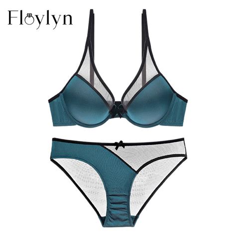 Floylyn Summer Deep V Bra Sexy Lace Push Up Sexy Bra Sets Suit For