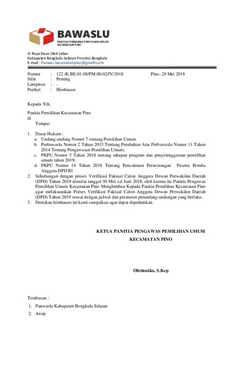 16 Contoh Surat Himbauan Kebersihan Keamanan Dll