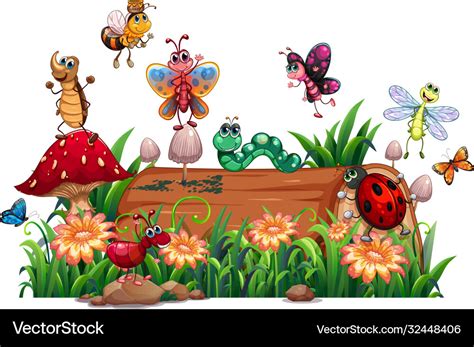 Animals In Garden Clip Art