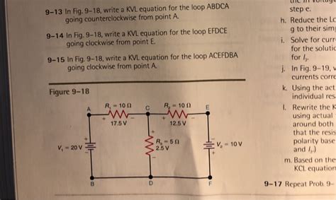 Solved In Fig Write A Kvl Equation For The Loop Chegg