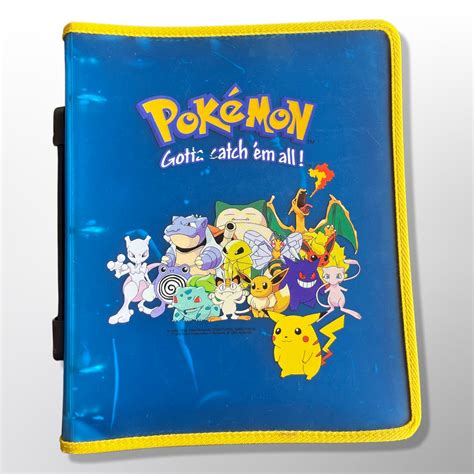 Pokémon Official 1999 Blockbuster Zipper Binder Vintage (Used ...