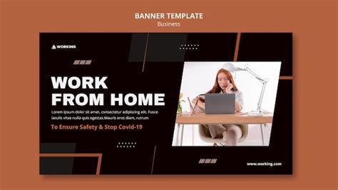 Free Psd Work From Home Banner Template