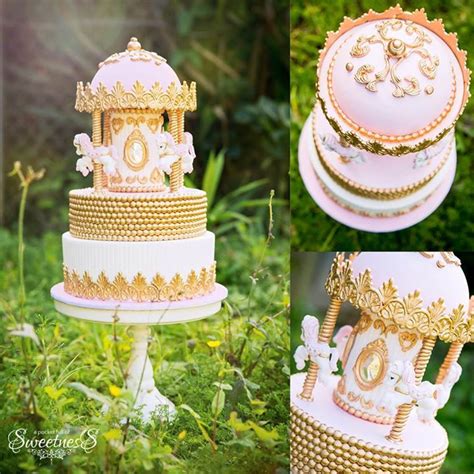 Pin By Nara G Pereira On Bolos Infantis Carousel Cake Girl Cakes