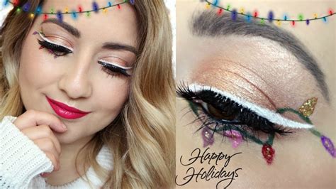 CHRISTMAS LIGHTS EYELINER MAKEUP TUTORIAL VLOGMAS YouTube