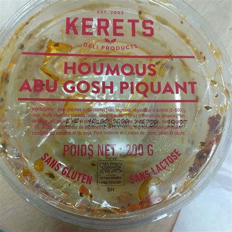 Kerets Houmous Abu Gosh Piquant Reviews Abillion