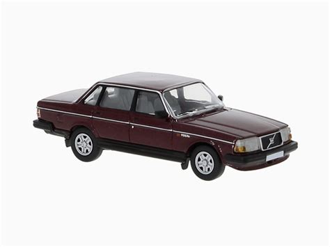 Brekina PCX 870418 Volvo 240 Limousine 1989 Dunkelrot Met 1 87