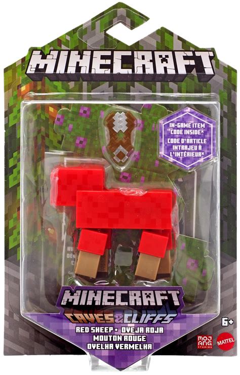 Minecraft Caves Cliffs Red Sheep 325 Action Figure Mattel Toys Toywiz