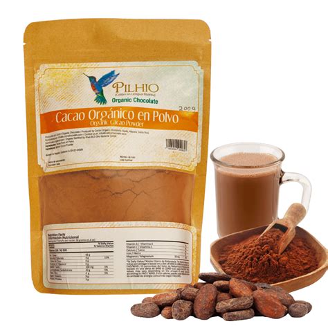 Cacao Orgánico en Polvo chocolatecolibri