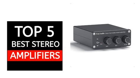 TOP 5 Best Stereo Amplifiers 2024 YouTube