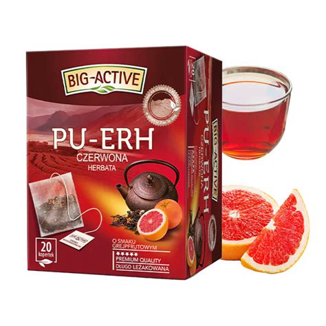 BIG ACTIVE HERBATA CZERWONA PU ERH GREJPFRUT 20K 13961819522 Allegro Pl