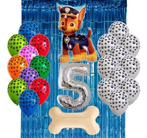 Combo Kit Globos Chase Paw Patrol