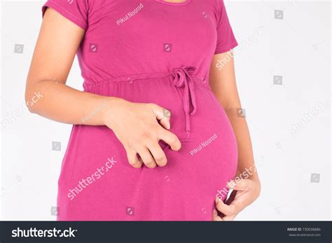 Pregnancy Scratching Belly Stock Photo 730038886 Shutterstock