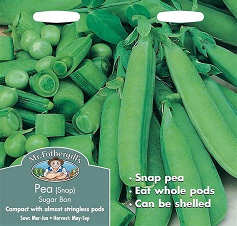 Mr Fothergills Pictorial Packet Vegetable Snap Pea Sugar Bon