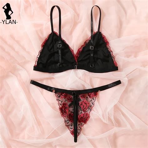 Uaang Women S Underwear Sexy Lace Embroidered Lingerie Crotchless